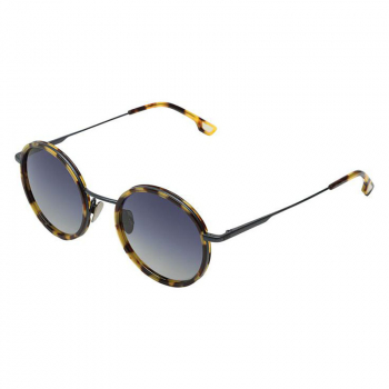 Komono Sonnenbrille Ida Cavee Nightrider, schildpatt Optik, blau getönte Gläser, Seitenansicht